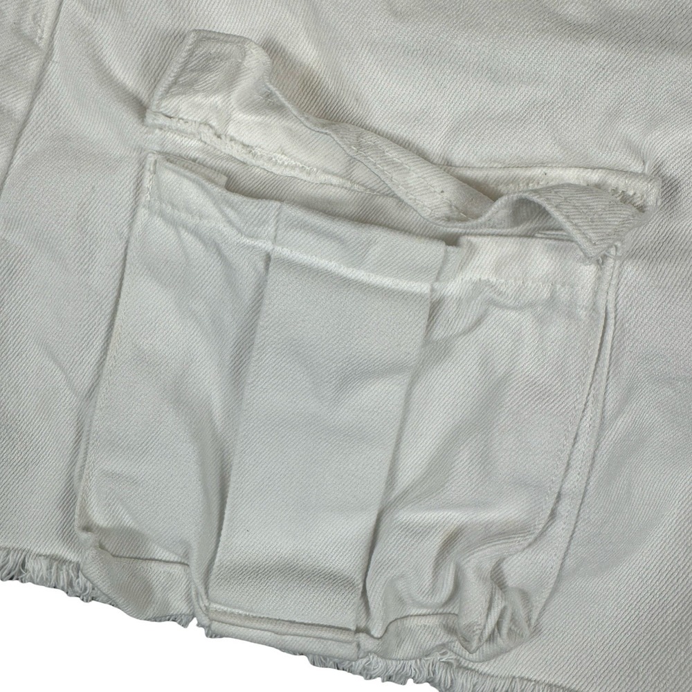 Vintage Denim Tennis White Cargo Skirt With Tennis Ball Pockets Women's Size 10 - Picture 2 of 7